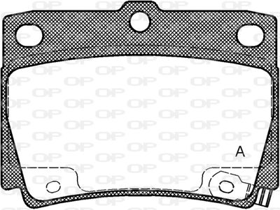 BPA075002 OPEN PARTS Комплект тормозных колодок, дисковый тормоз