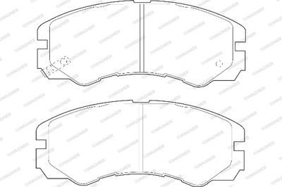WBP21845A WAGNER Комплект тормозных колодок, дисковый тормоз