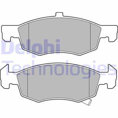 LP3163 DELPHI Комплект тормозных колодок, дисковый тормоз