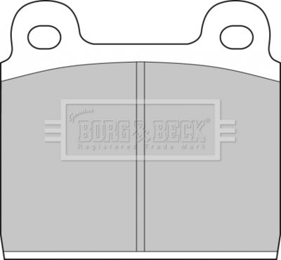 BBP1040 BORG & BECK Комплект тормозных колодок, дисковый тормоз