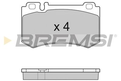 BP3164 BREMSI Комплект тормозных колодок, дисковый тормоз