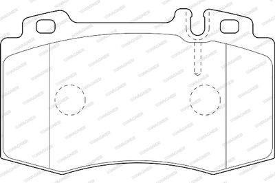 WBP23745A WAGNER Комплект тормозных колодок, дисковый тормоз