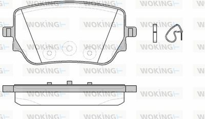 P1929300 WOKING Комплект тормозных колодок, дисковый тормоз