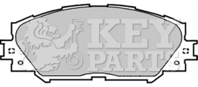 KBP1991 KEY PARTS Комплект тормозных колодок, дисковый тормоз