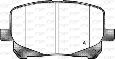 BPA062110 OPEN PARTS Комплект тормозных колодок, дисковый тормоз