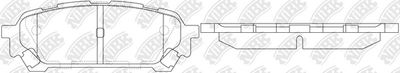 PN7801 NiBK Комплект тормозных колодок, дисковый тормоз