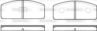 P120330 WOKING Комплект тормозных колодок, дисковый тормоз