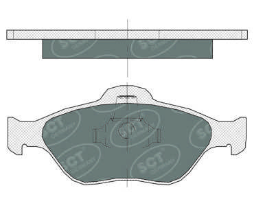 SP363PR SCT - MANNOL Комплект тормозных колодок, дисковый тормоз