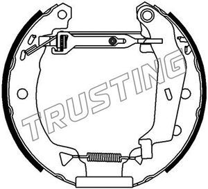 6400 TRUSTING Комплект тормозных колодок