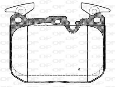 BPA149110 OPEN PARTS Комплект тормозных колодок, дисковый тормоз