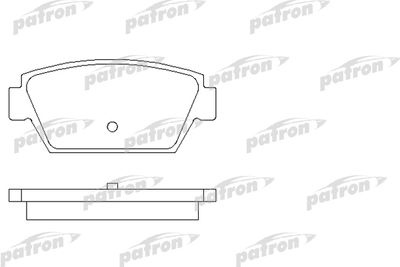 PBP507 PATRON Комплект тормозных колодок, дисковый тормоз