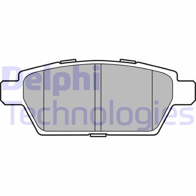 LP2493 DELPHI Комплект тормозных колодок, дисковый тормоз