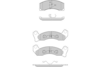 120780 E.T.F. Комплект тормозных колодок, дисковый тормоз