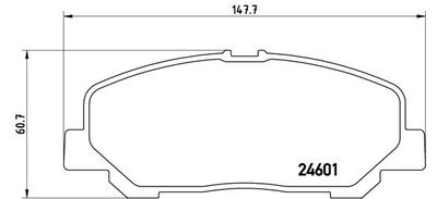 P83099 BREMBO Комплект тормозных колодок, дисковый тормоз