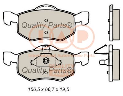 70411090 IAP QUALITY PARTS Комплект тормозных колодок, дисковый тормоз