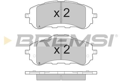 BP3560 BREMSI Комплект тормозных колодок, дисковый тормоз