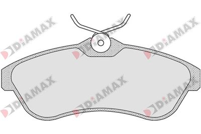 N09038 DIAMAX Комплект тормозных колодок, дисковый тормоз