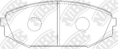 PN8805 NiBK Комплект тормозных колодок, дисковый тормоз