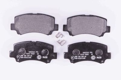 8DB355009681 HELLA Комплект тормозных колодок, дисковый тормоз