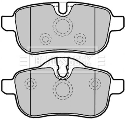 BBP2260 BORG & BECK Комплект тормозных колодок, дисковый тормоз