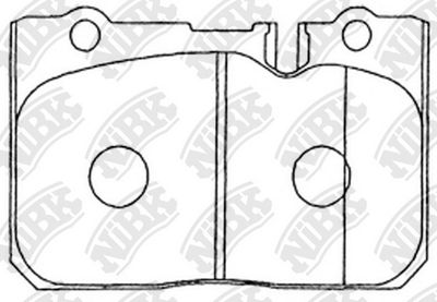 PN1370 NiBK Комплект тормозных колодок, дисковый тормоз
