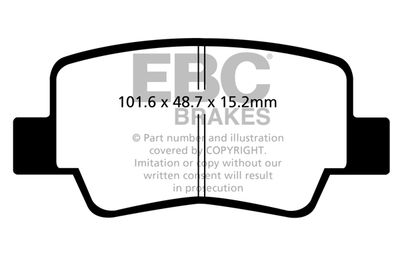 DP22051 EBC Brakes Комплект тормозных колодок, дисковый тормоз