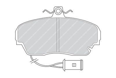FDB443 FERODO Комплект тормозных колодок, дисковый тормоз
