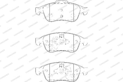 WBP24914A WAGNER Комплект тормозных колодок, дисковый тормоз