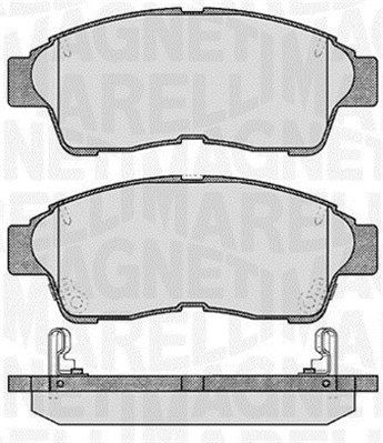 363916060406 MAGNETI MARELLI Комплект тормозных колодок, дисковый тормоз