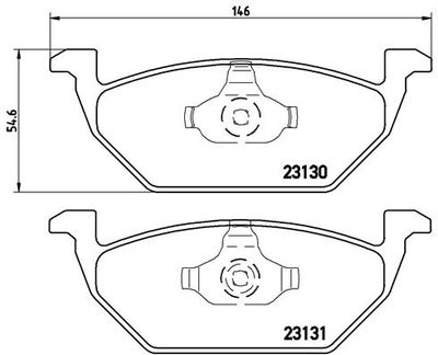 P85041X BREMBO Комплект тормозных колодок, дисковый тормоз