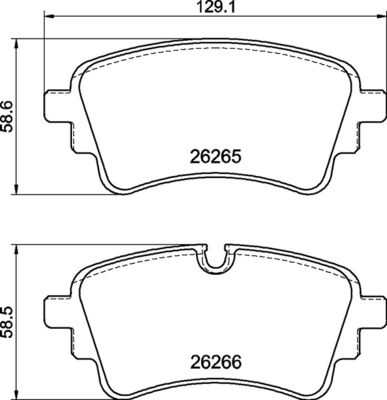 P85185 BREMBO Комплект тормозных колодок, дисковый тормоз