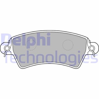 LP1517 DELPHI Комплект тормозных колодок, дисковый тормоз