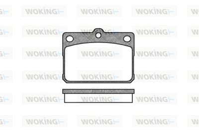 P179320 WOKING Комплект тормозных колодок, дисковый тормоз