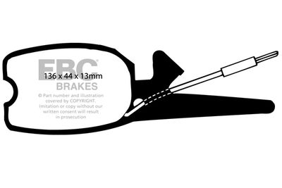 DP140 EBC Brakes Комплект тормозных колодок, дисковый тормоз