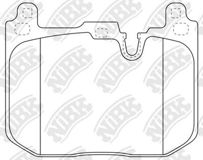PN0672 NiBK Комплект тормозных колодок, дисковый тормоз