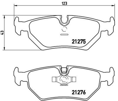 P36008 BREMBO Комплект тормозных колодок, дисковый тормоз