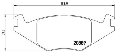 P85019 BREMBO Комплект тормозных колодок, дисковый тормоз