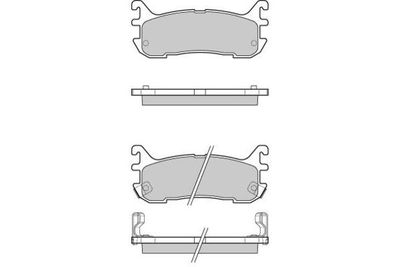 120759 E.T.F. Комплект тормозных колодок, дисковый тормоз