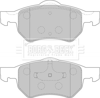 BBP1902 BORG & BECK Комплект тормозных колодок, дисковый тормоз