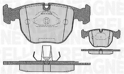 363916060579 MAGNETI MARELLI Комплект тормозных колодок, дисковый тормоз