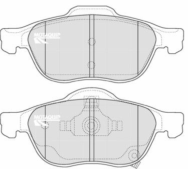 LVXL1139 MOTAQUIP Комплект тормозных колодок, дисковый тормоз