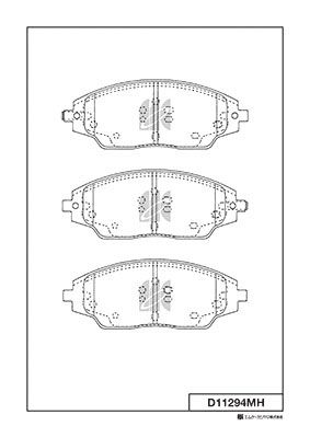 D11294MH MK Kashiyama Комплект тормозных колодок, дисковый тормоз