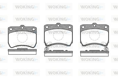 P371302 WOKING Комплект тормозных колодок, дисковый тормоз