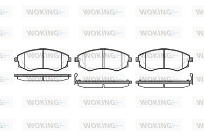 P218322 WOKING Комплект тормозных колодок, дисковый тормоз