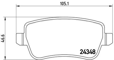 P23101 BREMBO Комплект тормозных колодок, дисковый тормоз