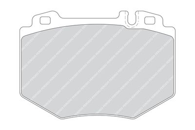 FDB1714 FERODO Комплект тормозных колодок, дисковый тормоз