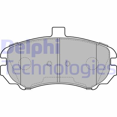 LP2150 DELPHI Комплект тормозных колодок, дисковый тормоз