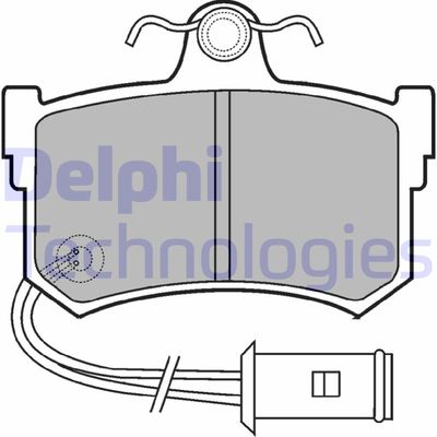 LP434 DELPHI Комплект тормозных колодок, дисковый тормоз