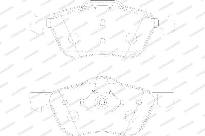 WBP23159A WAGNER Комплект тормозных колодок, дисковый тормоз
