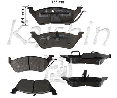 FK10043 KAISHIN Комплект тормозных колодок, дисковый тормоз